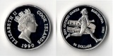 Cook Island  50 Dollar  1990  Olympics 1992 in Barcelona - Run...