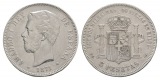 Spanien, Amadeo I. 5 Pesetas 1871