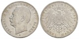 Deutsches Reich, 3 Mark 1909, starker Randfehler