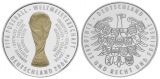Gedenkprägung FIFA WM 2006 Deutschland, Medaille, Ø 40 mm, 25 g