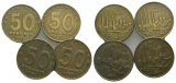 DDR, 50 Pfennig 1950 (4 Stück)