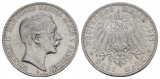 Preußen, 3 Mark 1911, kl. Randfehler