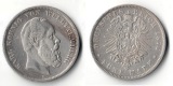 Württemberg, Kaiserreich  5 Mark  1876 F    Karl I. 1864-1891...