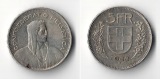 Schweiz  5 Franken  1933  FM-Frankfurt   Feinsilber: 12,53g