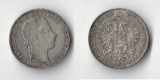 Österreich  1 Florin  1858  FM-Frankfurt     Feinsilber: 11,11g