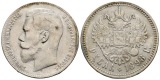 18 g Feinsilber. Zar Nikolaus II. (1894 - 1917)