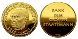 Linnartz Konrad Adenauer Goldmedaille 1967 PP- Gewicht: 7,9g/9...