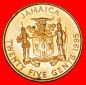 + GARVEY (1887-1940): JAMAIKA ★ 25 CENTS 1995 VZGL STEMPELGL...