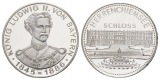 Medaille o.J., König Ludwig II. von Bayern 1845-1886; AG 1,00...