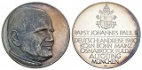 Medaille; Papst Johannes Paul II. Deutschlandreise 1980; AG 99...