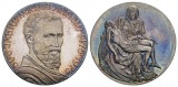 Medaille; 500 Jahre Michelangelo 1475-1975; AG 0,999; 24,53 g,...