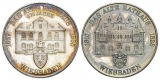Wiesbaden - 875 Jahre das alte Rathaus; Medaille 1985; AG 999;...