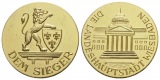 Wiesbaden, Bronzemedaille vergoldet o.J.; 23,9 g, Ø 38 mm