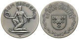 Wiesbaden, Messingmedaille versilbert o.J.; 23,92g, Ø 38 mm