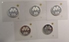 BRD  5x 10 DM  1998 A-J Zum 50. Jahrestag der Deutschen Mark  ...