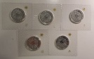 BRD  5x 10 DM  1999 A-J   Zum 50. Jahrestag Grundgesetz der BR...