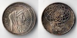 Italien 1000 Lire 1970  100 Jahre Roms als italienische Haupts...