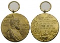 Preussen, Wilhelm I; tragbare vergoldete Medaille 1897; 34,3 g...