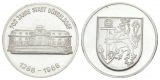 Düsseldorf, versilberte Medaille 1988; 12,5 g, Ø 30 mm