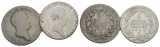 Preußen, 2 Kleinmünzen (1/6 Taler 1810/1816)