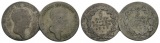 Preußen, 2 Kleinmünzen (1/6 Taler 1813/1812)