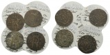 Altdeutschland, 4 Kleinmünzen, Nachahmung 1/24 Taler (1782)