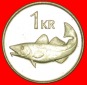 + GROSSBRITANNIEN FISCH (1989-2011): ISLAND ★ 1 KRONA 2005 V...