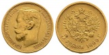 3,87 g Feingold. Zar Nikolaus II. (1894 - 1917)