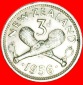 + WAFFE (1955-1965): NEUSEELAND ★ 3 PENCE 1956 GEKLEIDETE K...