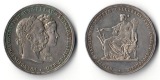 Österreich  2 Gulden  1879   Silberner Hochzeitstag    FM-Fra...