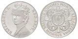 Linnartz Großbritannien Silbermedaille o.J. Elizabeth II. Gew...