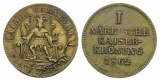 Frankfurt, Närrische Kaiserkrönung 1862; Messingmedaille; 1,...