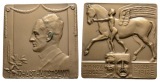 Gerhard Hauptmann, 50. Geburtstag 1912; Bronzeplakette; 78,09 ...