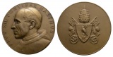 Italien, Pius XII, Bronzemedaille o.J.; 150,07 g, Ø 70 mm