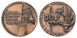 Israel; Bronzemedaille o.J.; Peace be within thy walls; Ø 59 ...