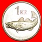 + GROSSBRITANNIEN FISCH (1989-2011): ISLAND ★ 1 KRONA 1994 V...