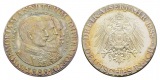 Deutsches Reich; Drei Kaiserjahre, Silbermedaille 1888; 999 AG...