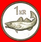 + GROSSBRITANNIEN FISCH (1989-2011): ISLAND ★ 1 KRONA 1992  ...