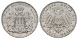 Linnartz KAISERREICH Hamburg 3 Mark 1914 J Rdf. vz-