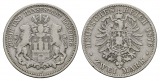 Linnartz KAISERREICH Hamburg 2 Mark 1876 J s