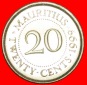 + PORTRÄT (1987-2016): MAURITIUS ★ 20 CENTS 1999 VZGL STEMP...