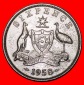 * KÄNGURU (1953-1963): AUSTRALIEN ★ 6 PENCE 1958 SILBER! OH...