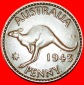 + Georg VI. (1937-1952): AUSTRALIEN ★ PENNY 1943! KÄNGURU L...