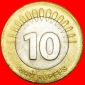 + BIMETALLISCH: INDIEN ★ 10 RUPEES 2009 VZGL STEMPELGLANZ! O...