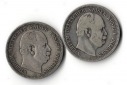 Preussen, Kaiserreich  2x 2 Mark  1876/1877  Wilhelm I. 1861 -...