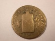 D01 Frankreich 2 Sol ? 1793 BB  18,15 gr. Belegexemplar   Orgi...