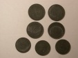 Lot 45 Dritte Reich 7 Münzen 5 und 10 Pfennig   anschauen Org...