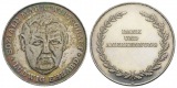 Ludwig Erhard; Silbermedaille o.J.; 925 AG; 26,0 g, Ø 40 mm