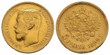 3,87 g Feingold. Zar Nikolaus II. (1894 - 1917)