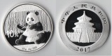 China  10 Yuan  2017  Sitzender Panda mit Bambus  FM-Frankfurt...